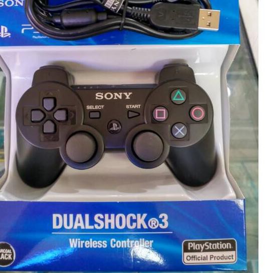 Tay Cầm Chơi Game Không Dây Dualshock Ds3 + Cáp Sạc Usb Cho Ps3