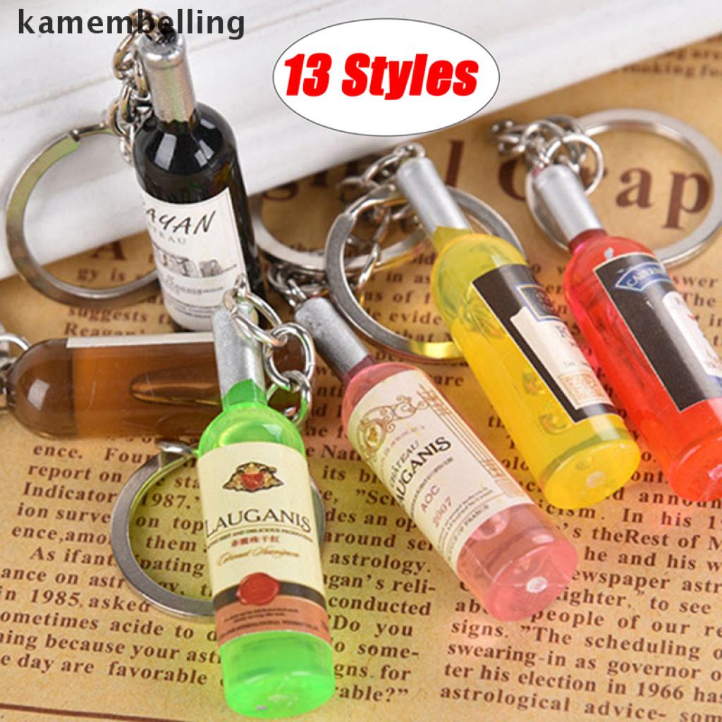 Móc Khóa Hình Chai Bia / Chai Rượu Bằng Acrylic Độc Đáo