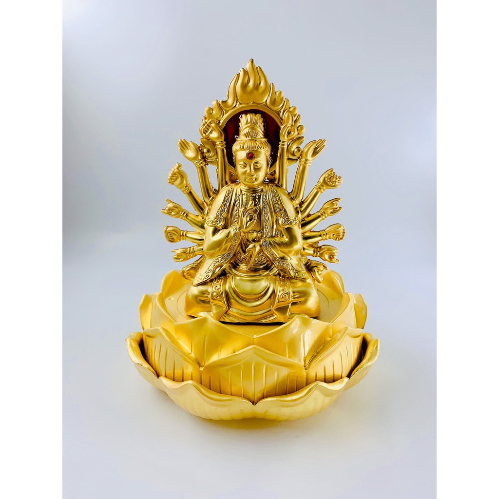 Mua 1 Tặng 1 - Tượng Xe Ô Tô - Tượng Phật Chuẩn Đề Đế Sen Mở Mang Lại Sức Khỏe,Bình An (tặng thêm 1 vòng tay phong thuỷ)