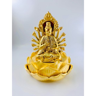 (Ưu Đãi Mua 1 Tặng 2 ) Tượng Phật Chuẩn Đề Đế Sen Mở Mang Lại Sức Khỏe,Bình An (tặng thêm 1 vòng tay phong thuỷ)