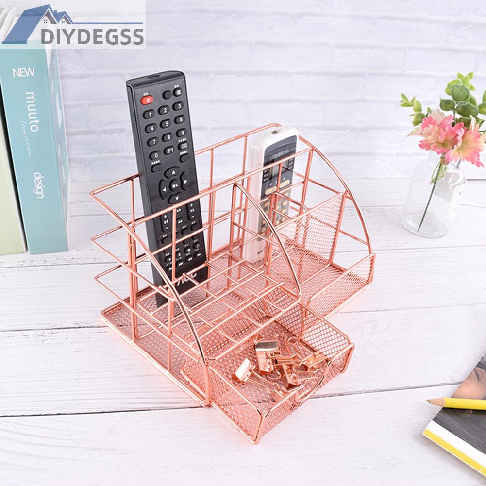 Desk Storage Rack Shelf Student Stationery Office Table File Basket Supply