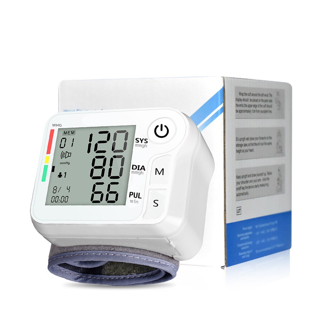 [Hàng mới về] Set máy đo huyết áp đeo cổ tay màn hình lcd