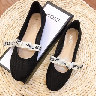 Bệt dior nơ trắng