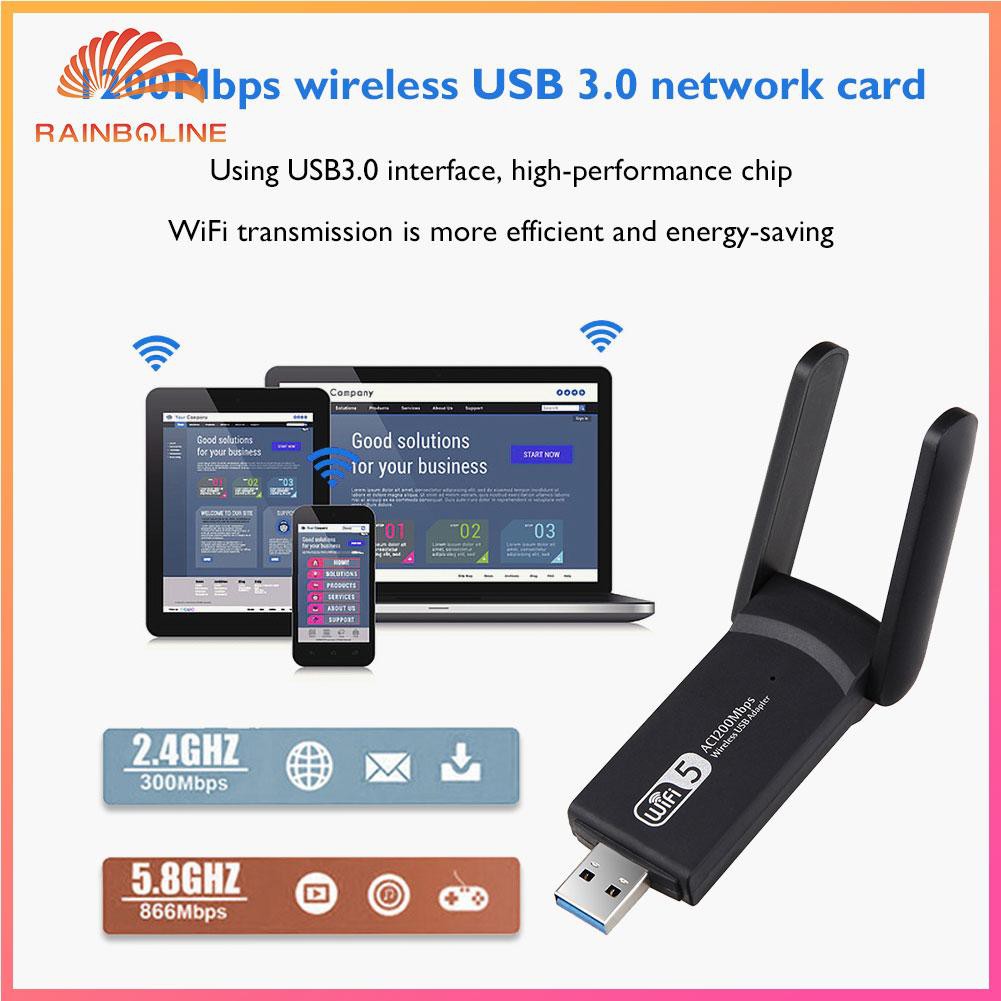 Usb Wifi 1200mbps Băng Tầng Kép 802.11 Ac Usb 3.0 | BigBuy360 - bigbuy360.vn
