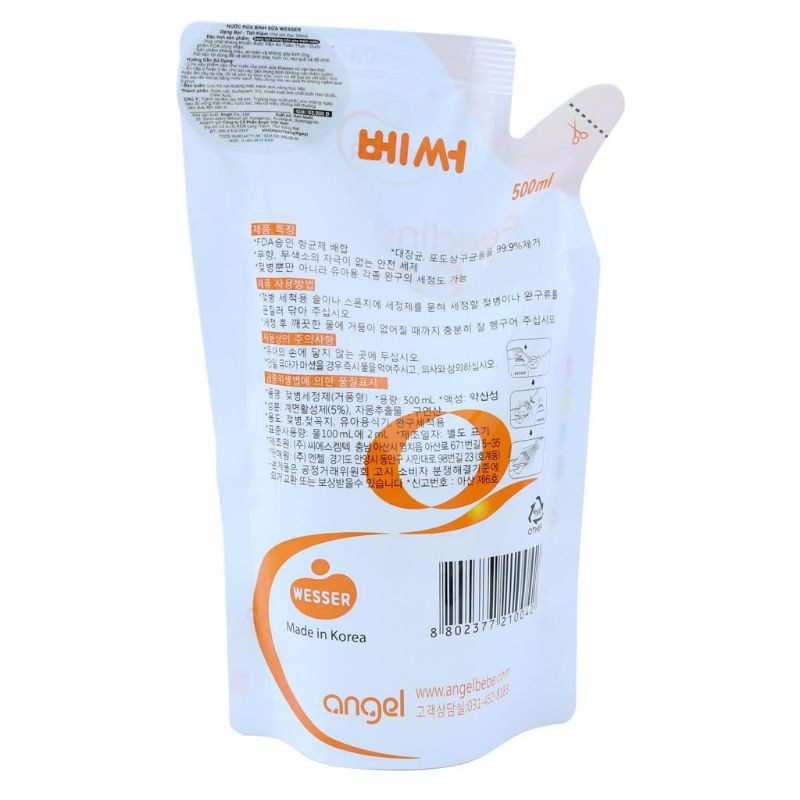 Nước rủa bình sữa nội địa Hàn ( shop T.V)