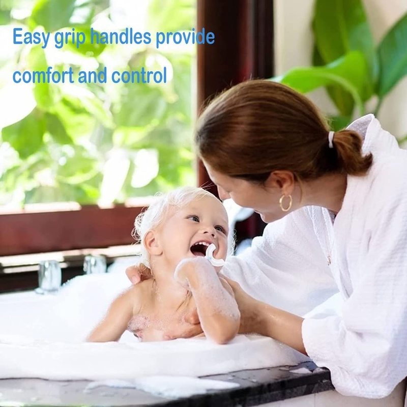 Bàn chải đánh răng silicone hình chữ U vệ sinh răng miệng cho bé
