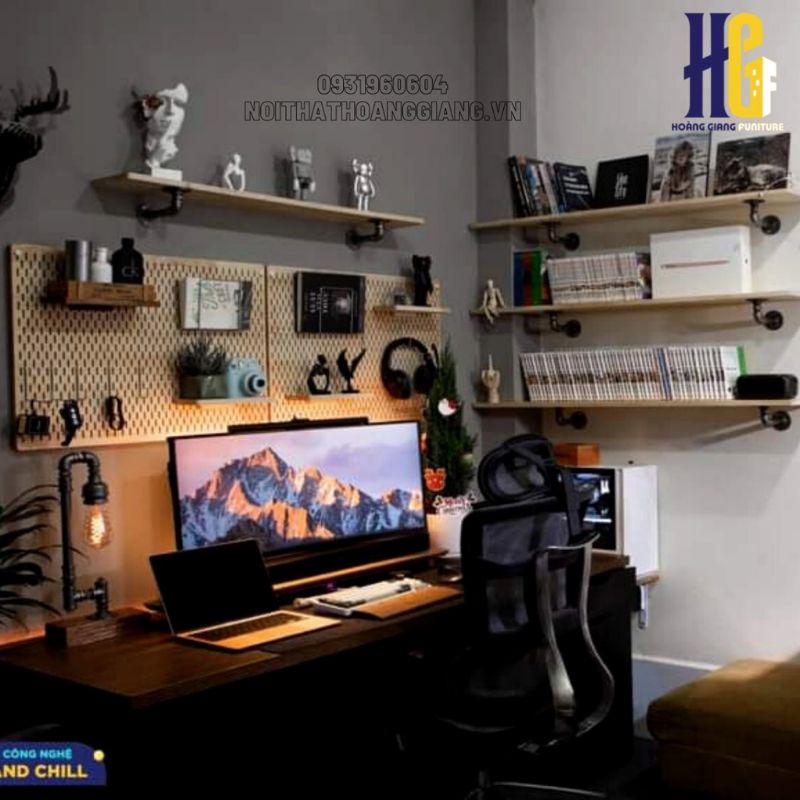 *ảnh thật* kệ để màn hình máy tính  laptop gỗ MDF có thể làm kích thước khác #xuongnoithat.hcm