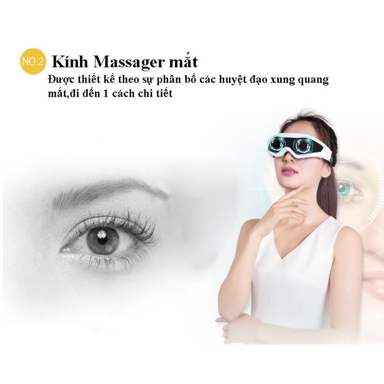 Kính Massager mắt ,nhỏ gọn , tiện lợi, cơ chế đa năng giúp bạn có những phút giây thư giãn thoải mái, hiệu quả