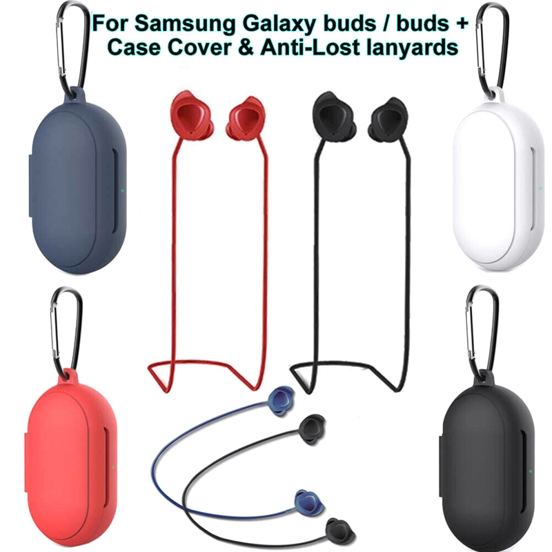 Vỏ hộp đựng tai nghe chống lạc mất có dây đeo cho Samsung Galaxy Buds 2019 / Buds Plus 2020