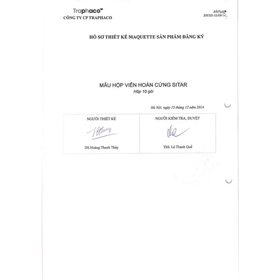 Hoàn Cứng Sitar- TRAPHACO giúp hỗ trợ điều trị trĩ nội, trĩ ngoại, giảm sưng nề búi trĩ