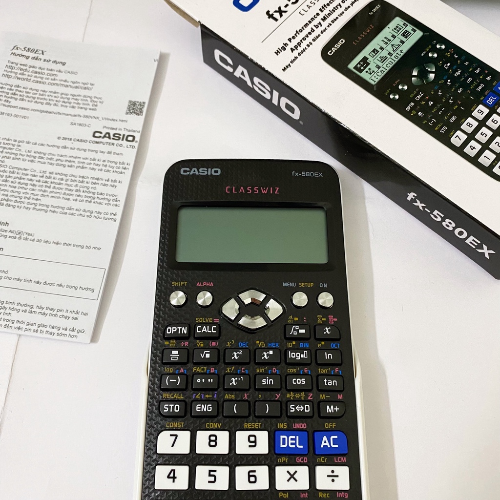 Máy Tính Cầm Tay FX580 EX - Máy Tính Học Sinh FX 580 EX Giá Rẻ