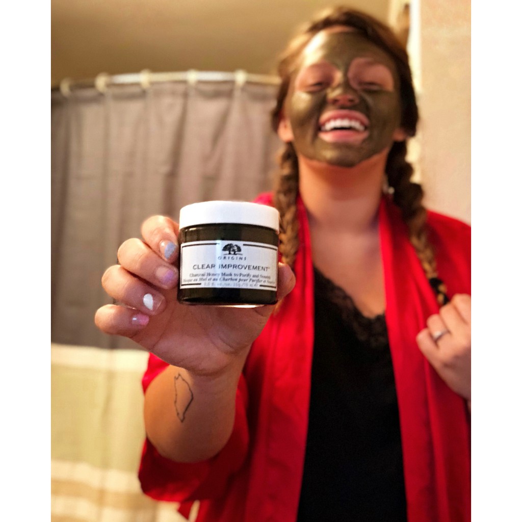 Mặt nạ thải độc Origins  CLEAR IMPROVEMENT CHARCOAL HONEY MASK TO PURIFY AND NOURISH 75ml