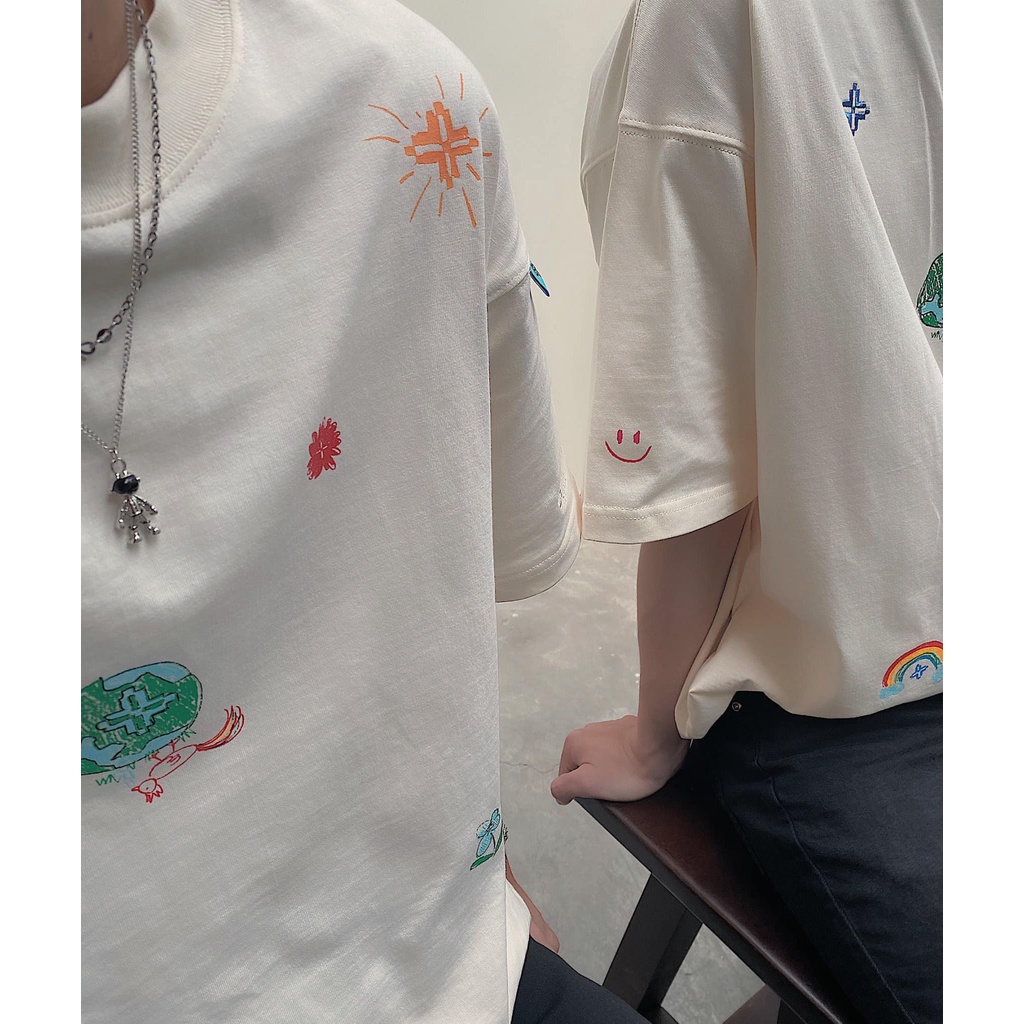 Áo thun local brand love you 300k special, áo phông from rộng unisex , basic tee oversize nam nữ - gin store