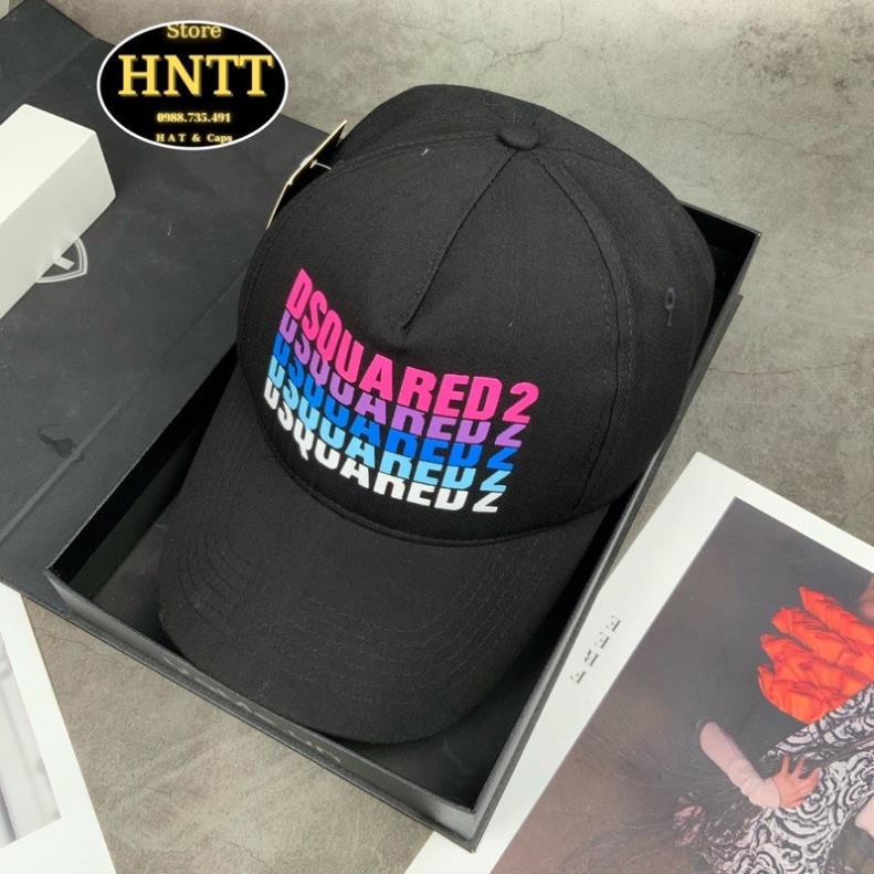 Mũ Lưỡi Trai in DSQUARED 2 Nổi Bật Khoá Đen , Full Tem Thời Trang Nam nữ *