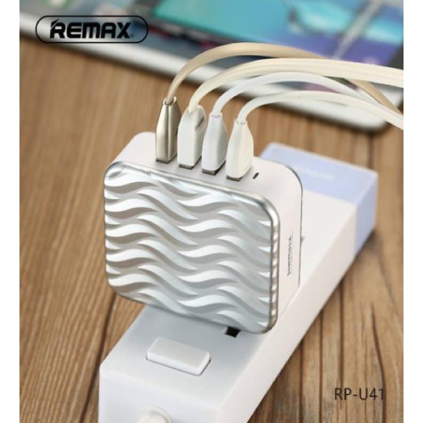 Củ sạc nhiều cổng USB chính hãng Remax RU U41