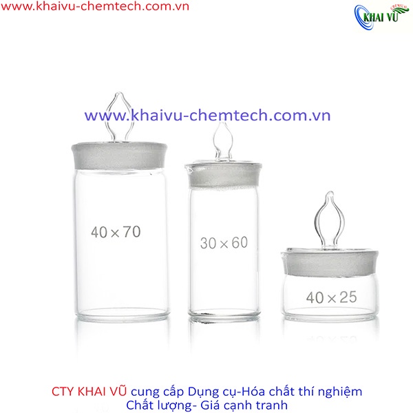 CHÉN CÂN THỦY TINH thí nghiệm