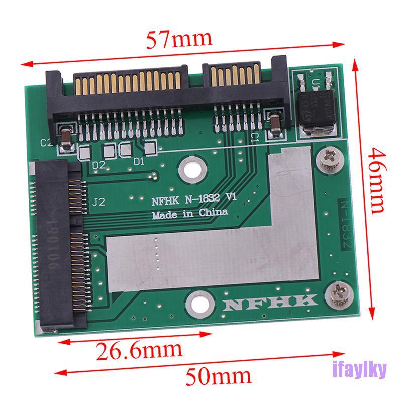 Bảng Mạch Chuyển Đổi Thẻ Nhớ Msata Ssd Sang 2.5 '' Sata 6.0gps