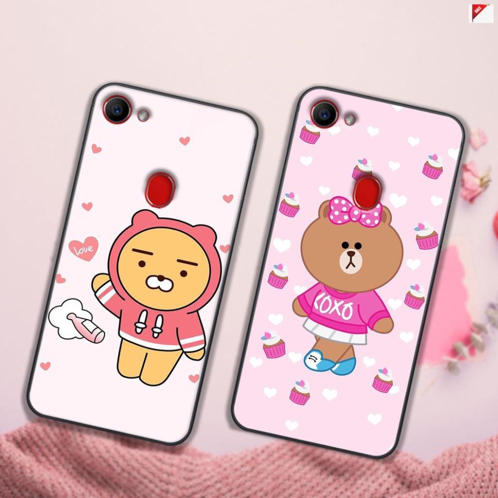 (sale 40%) Ốp lưng điện thoại OPPO F5 - F5 YOUTH - F7 in hình gấu dễ thương - Doremistorevn