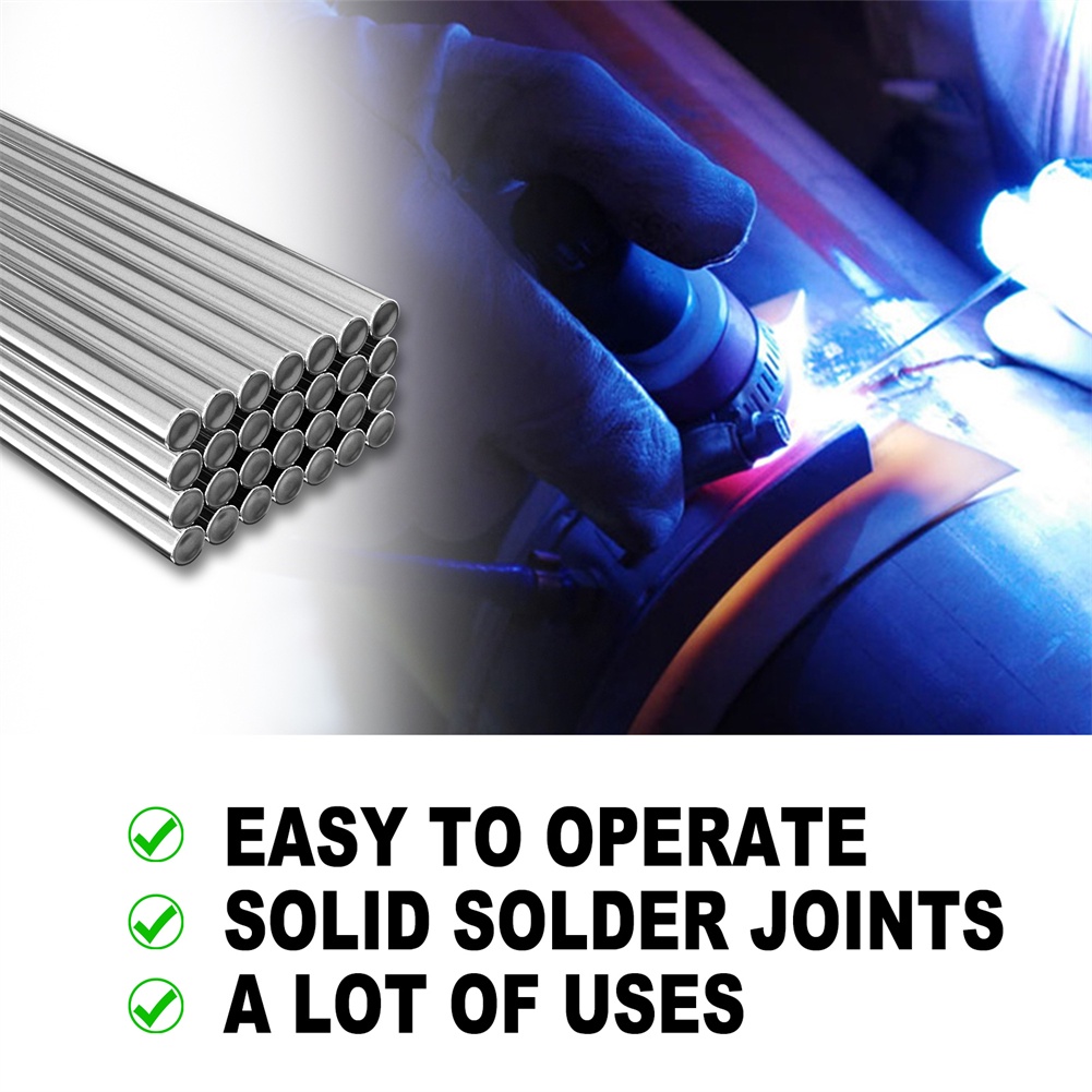 50PCS Đồng Nhôm Que Hàn 1.6mm/2.0mm 12.99 Inch Đa Năng Phổ Nhiệt Độ Thấp Hàn Lõi cho hàn