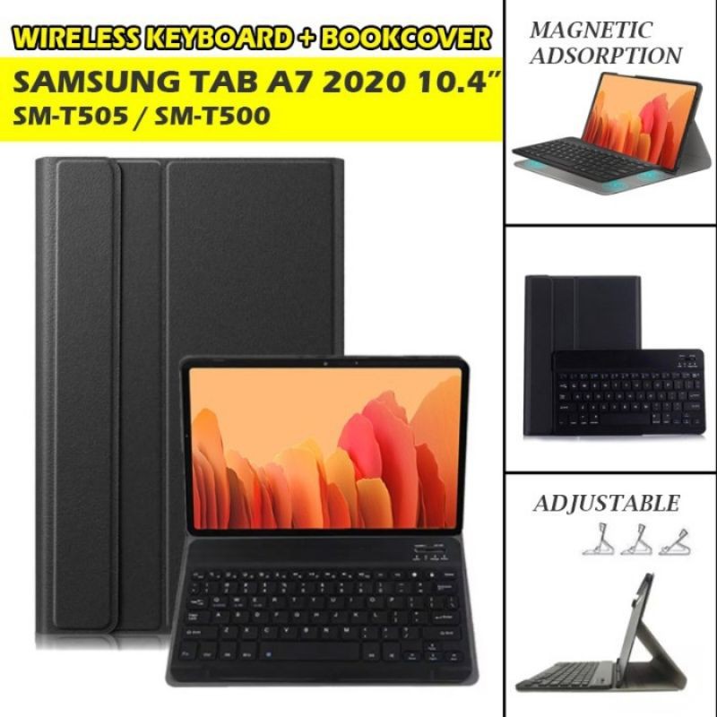 Bao Da Máy Tính Bảng Có Bàn Phím Không Dây Cho Samsung Tab A7 2020 T500 T505 / Tab A 10.5 2018 T590