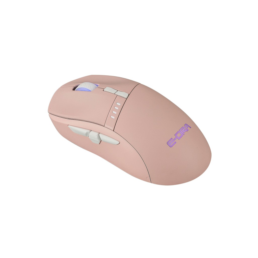 Chuột chơi game không dây E-Dra EM620w Pink - Led RGB - Màu hồng -  Wireless 2.4Ghz - 5000DPI - Click Huano 20M