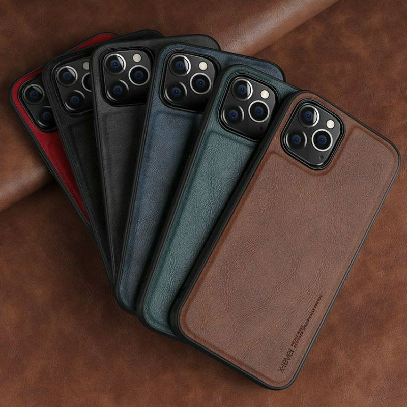 Ốp lưng da X-level cho iPhone 13 pro max/13 pro/13/13 mini/12 Mini/ 12/ 12 Pro/ 12 Pro Max/ 11/ 11 Pro/ 11 Pro Max