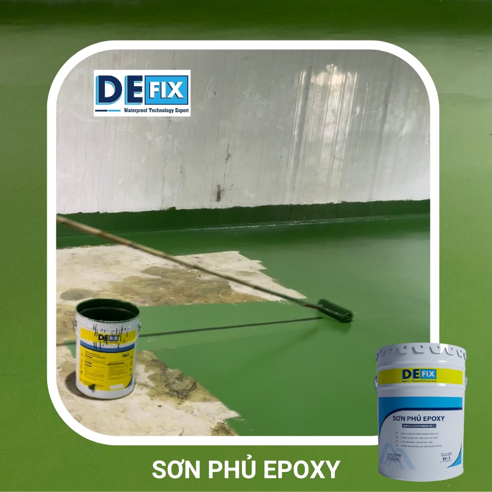 Sơn phủ sàn công nghiệp EPOXY , sơn sàn bê tông, sàn nhà xưởng #4Lít