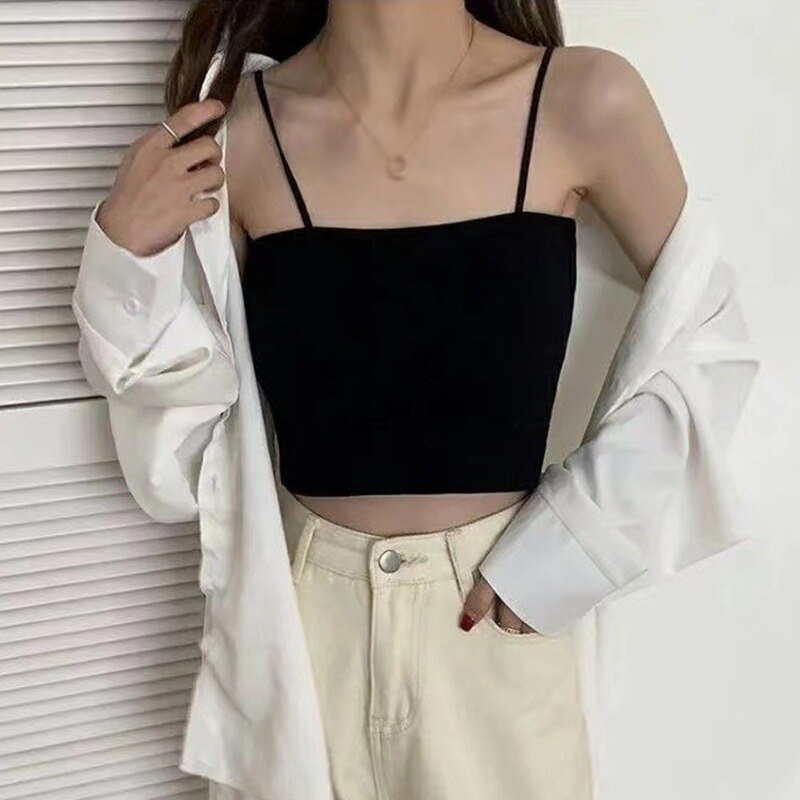 Áo ngực thể thao màu sắc tương phản phong cách Hàn Quốc dành cho nữ