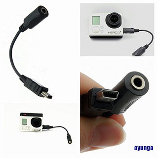 [Ready Stock] Cáp Chuyển Đổi Âm Thanh Mini Usb Sang 3.5mm Cho Gopro Hero 3 3 + Camera