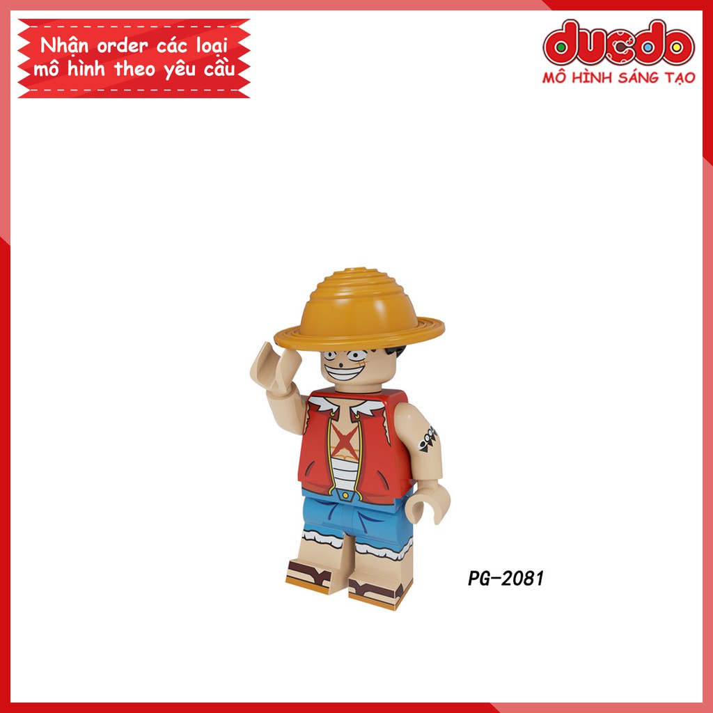 Minifigures các nhân vật trong Đảo hải tặc One Piece - Đồ chơi Lắp ghép Xếp hình Mô hình Mini Luffy, Zoro POGO PG8244