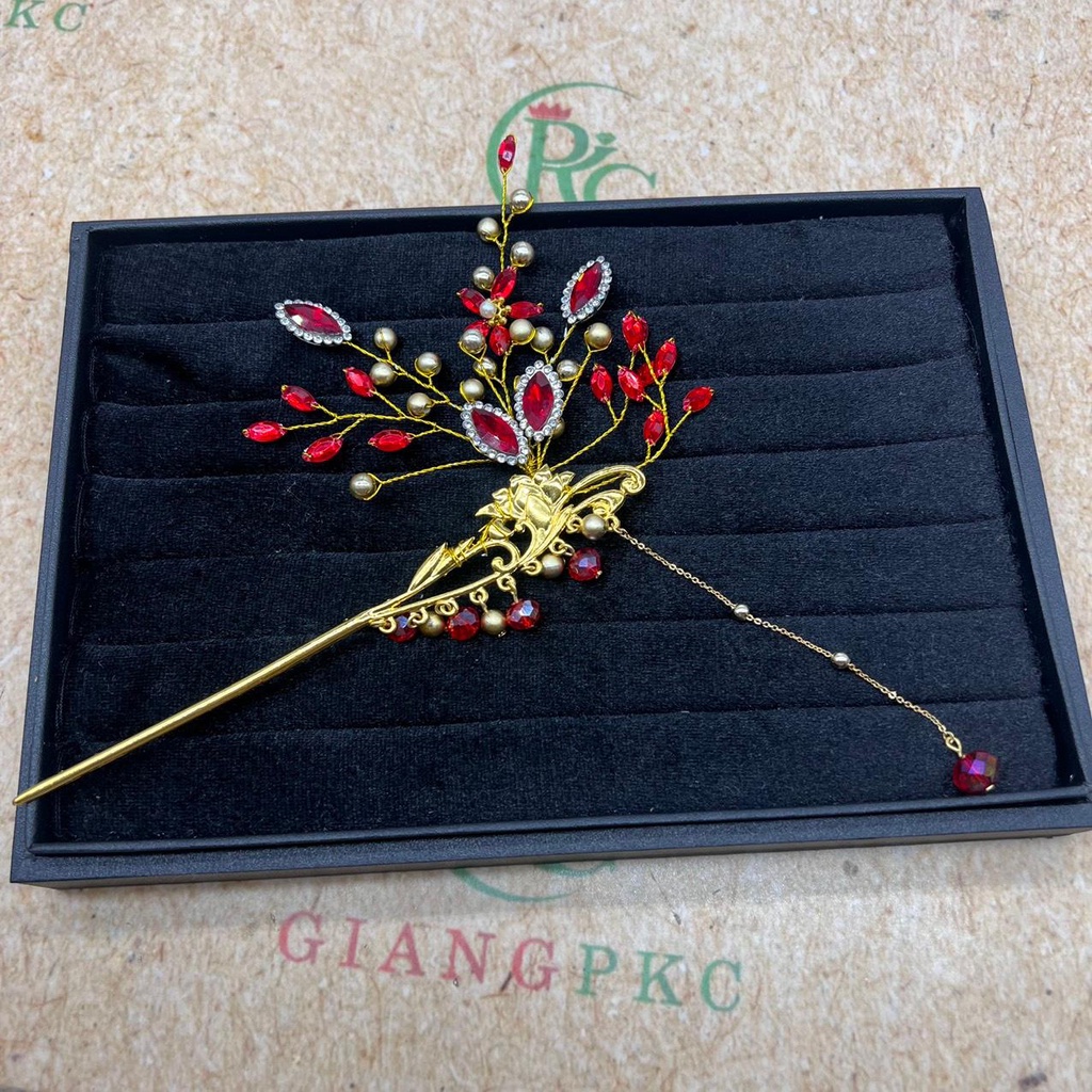 Trâm cài tóc cô dâu áo dài đơn giản Trend 8-2022 Giangpkc  Phụ kiện cưới Giang