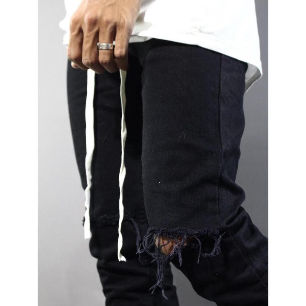 [Mẫu mới+Siêu cấp] Quần Jeans Nam Rách Gối Khóa Zip PACSUN/Free ship