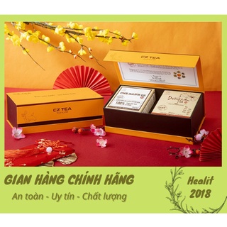 [SET QUÀ TẶNG CÓ CHIẾT KHẤU CAO] Hộp trà quà tết thảo mộc cao cấp CZ tea - Trà organic