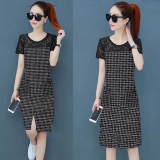 Đầm denim cổ tròn tay ngắn cao cấp  size M L hàng y hình
