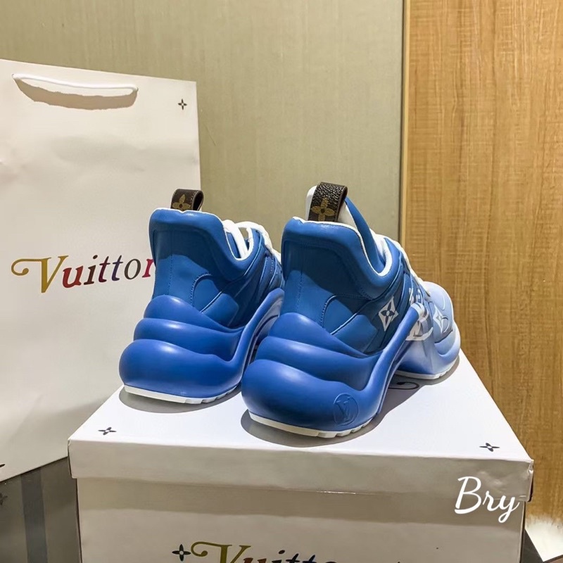 GIÀY LV SNEAKER BLUE LAI AU