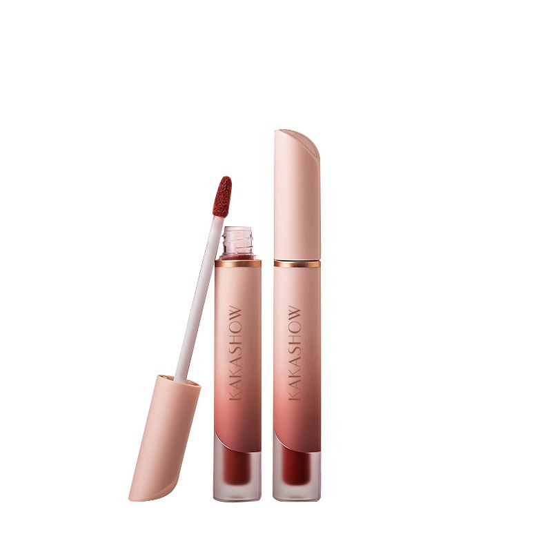 [Hàng mới về] Son bóng Kakashow 6 màu, Kết thúc nhung mịn, Làm sáng mà không bị vón cục Son tint căng mọng