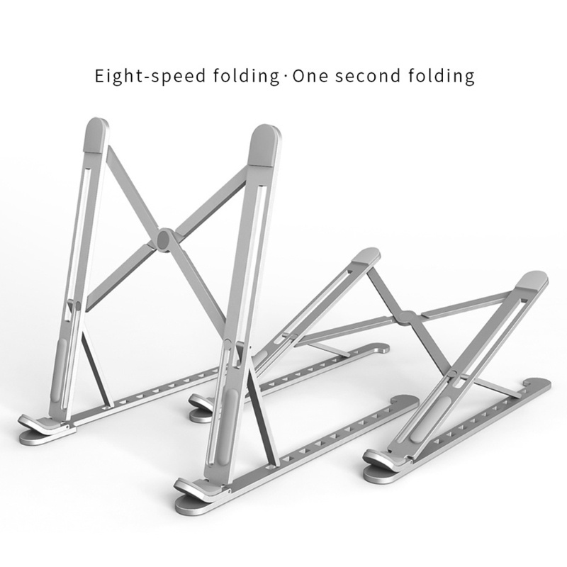 Giá Đỡ Laptop Notebook / Máy Tính Để Bàn Bằng Nhôm Chống Trượt Có Thể Điều Chỉnh # 11