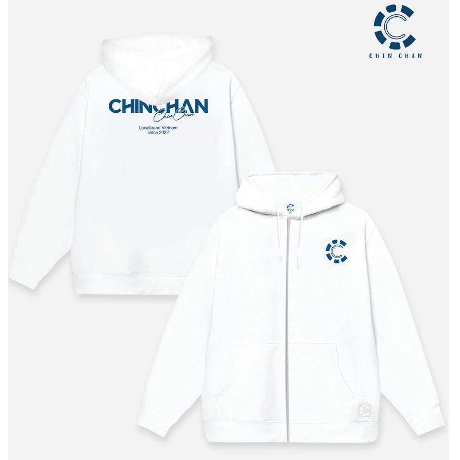 Áo Hoodie Zip Local Brand Unisex Chinchan Basic Kéo Khóa C01