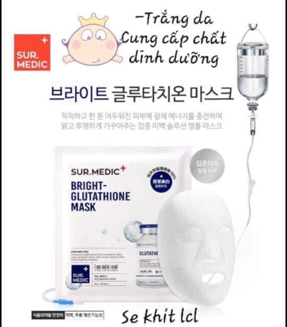 Mặt nạ giấy Sur.Medic Bright-Glutathione Mask