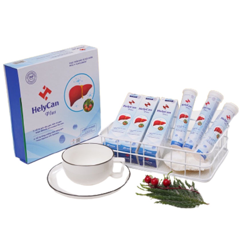 Helycan Plus hỗ trợ tăng cường chức năng gan (tuýp 20v) (Hộp 3 Tuýp) - cvspharmacy