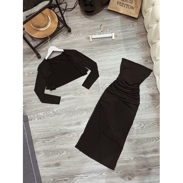 Đầm body kèm khoác