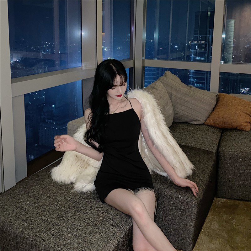 Đầm nữ dáng ôm hai dây mini  Emilyshop