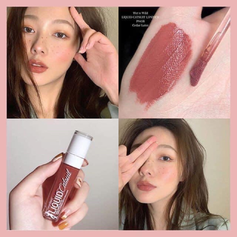 Son Wet N Wild màu Cedar Later P945B tone cam hồng đất