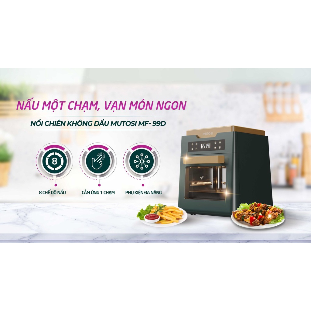 Nồi chiên không dầu chính hãng Mutosi MF-99D