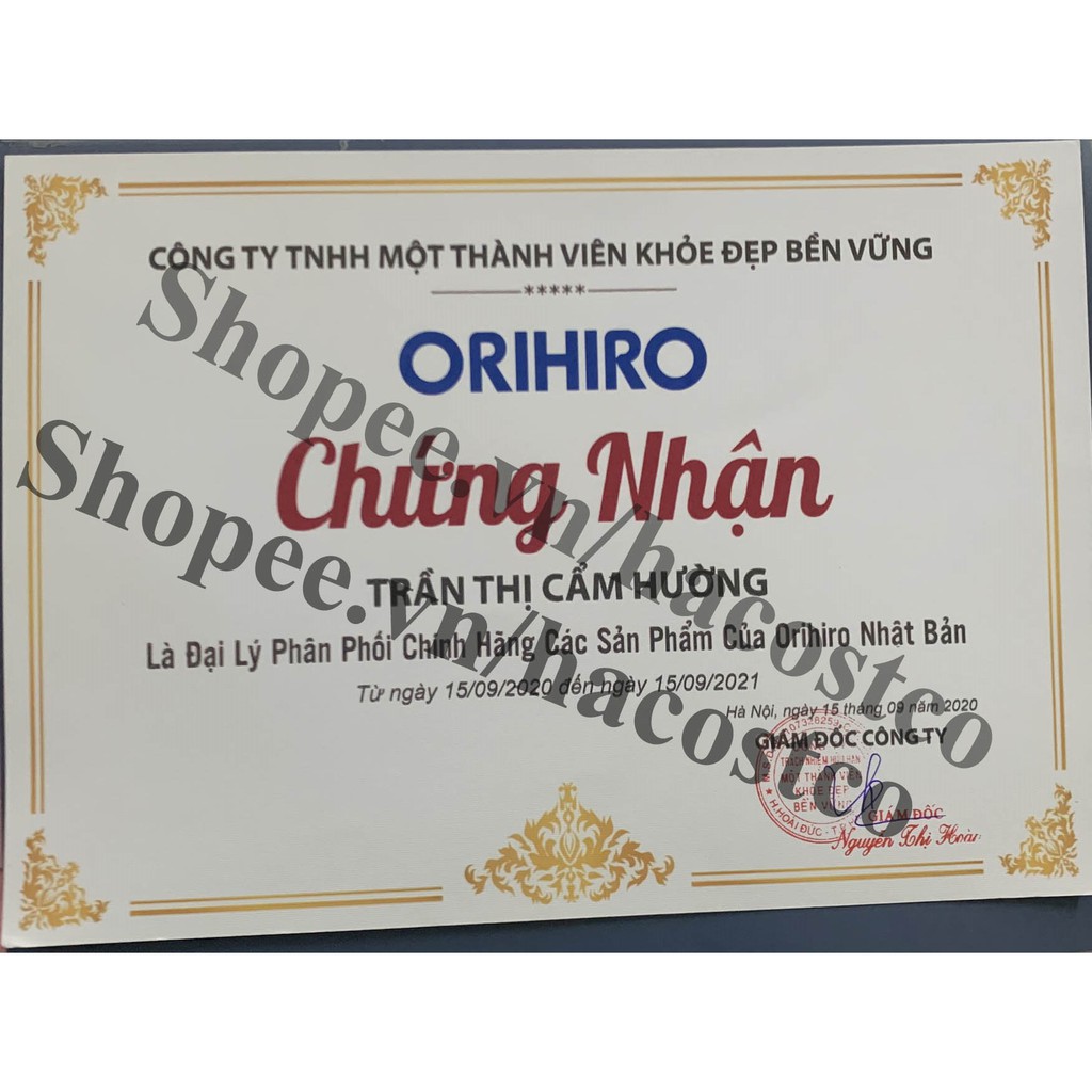 Bột nghệ Orihiro túi 20 gói của Nhật Bản