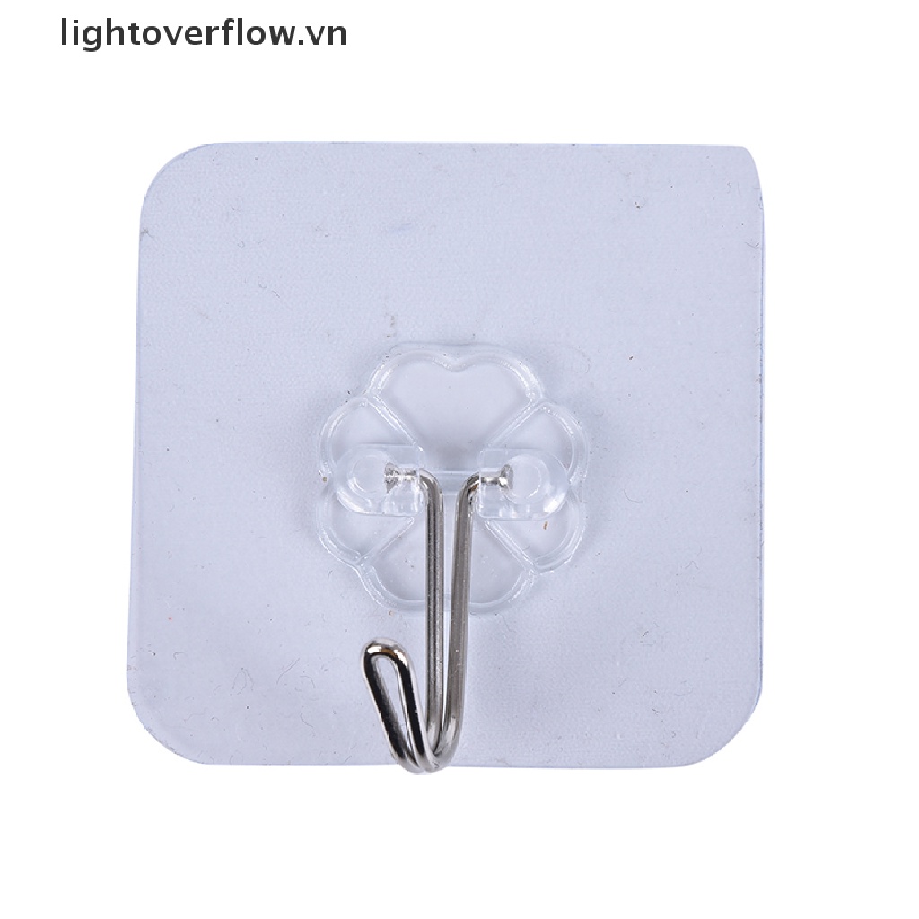 1 Móc Treo Đồ Dán Tường Trong Suốt Có Giác Hút Chắc Chắn Tiện Dụng Cho Nhà Bếp / Phòng Tắm