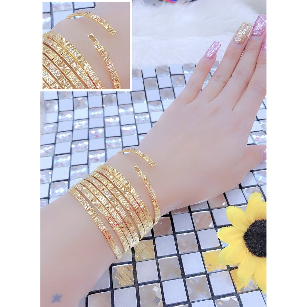 Vòng Xi Men Khóa Vàng Thật Mẫu 165.09.10