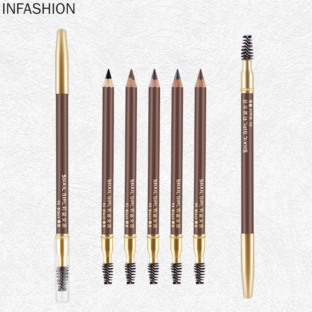 Bút kẻ lông mày hai đầu thiết kế 2 trong 1 chống thấm nước và mồ hôi cao cấp