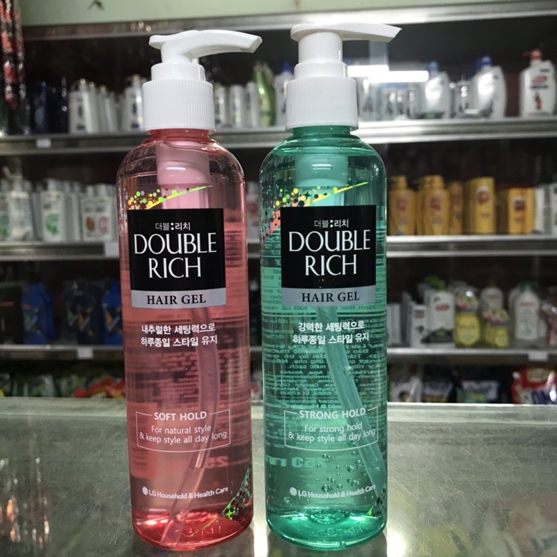 GEL TẠO KIỂU &amp; GIỮ NẾP DOUBLE RICH 250ml