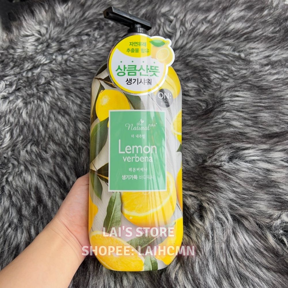 Sữa Tắm Hương Chanh On The Body Hàn Quốc 900g Sạch Lỗ Chân Lông, Giảm Mụn Lưng, Mụn Nhọt, Trắng Da, Lưu Hương Chính Hãng